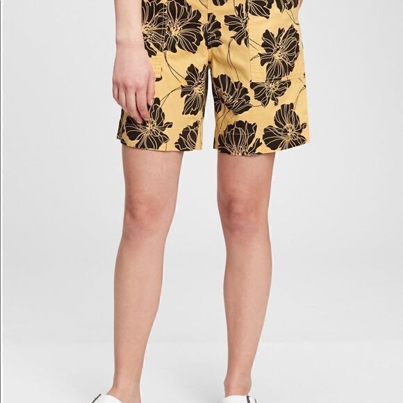 NWT Gap Sky High Pull-On Bermuda Print Shorts - Picture 3 of 7